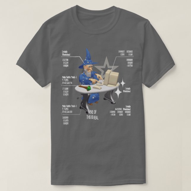 None Of This Is Real Tee [v2] (Design Front)