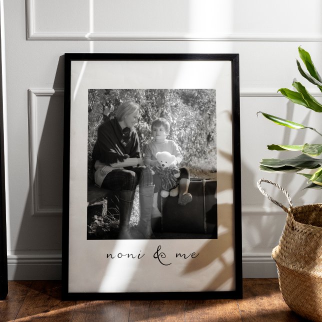 Noni And Me Personalized Picture Gift For Grandma Poster (Creator Uploaded)