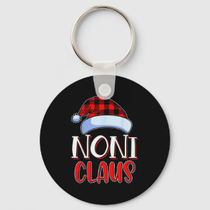 Noni Claus Santa Family Matching Christmas Pajamas Keychain