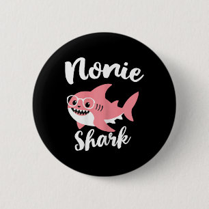 Nonie Shark Mother's Day Grandma Funny 2 Inch Round Button