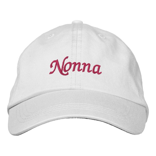 "Nonna" Adjustable Hat (Front)