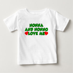 Nonna And Nonno Love Me Baby T-Shirt