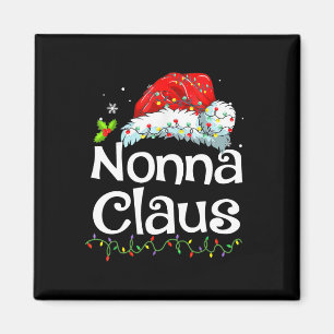 Nonna Claus Christmas Pajama Family Matching Xmas Magnet