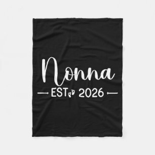 Nonna Est 2026 New Matching Mother To Be 2026  Fleece Blanket