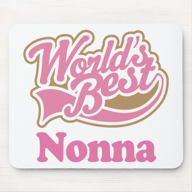 Nonna Gift Pink Mouse Pad (Front)