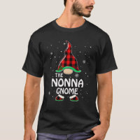 Nonna Gnome Buffalo Plaid Matching Family Christma