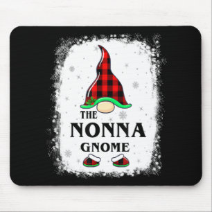 Nonna Gnome Buffalo Plaid Matching Family Xmas Paj Mouse Pad