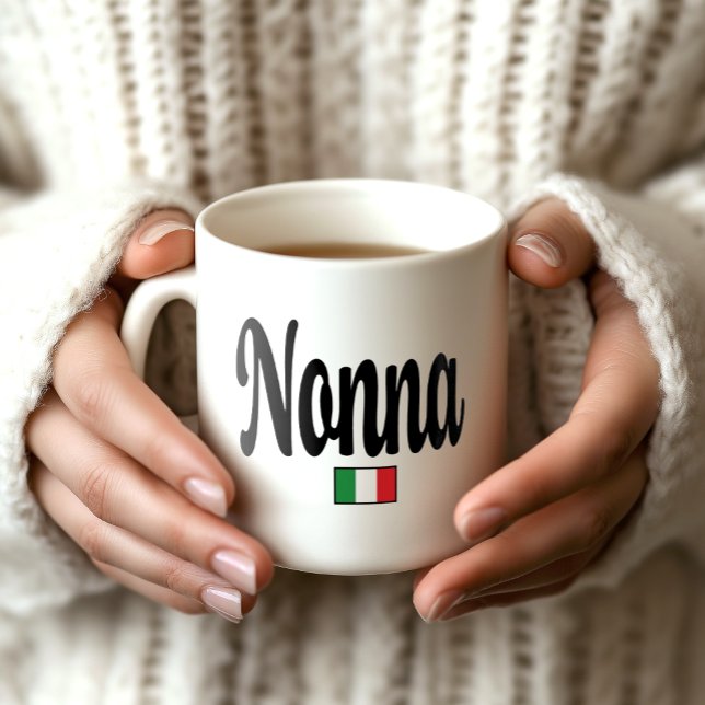 Nonna Italian Flag Mug (Nonna Mug - Gift for your Italian Grandma - Thoughtful Gift for Grandmother)