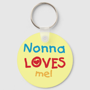 Nonna Loves Me T-shirts and Gifts Keychain