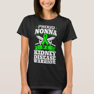 Nonna Of A Kidney Disease Warrior Awareness Grandm T-Shirt