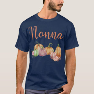 Nonna of Little Pumpkin First Birthday Autumn Pump T-Shirt