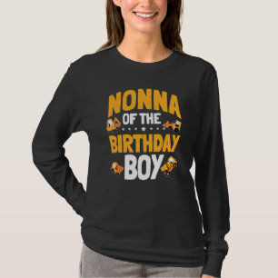 Nonna Of The Birthday Boy Construction Worker Bday T-Shirt