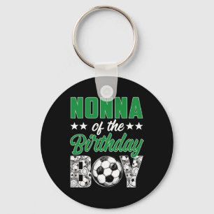 Nonna Of The Birthday Boy Soccer Family Matching Keychain