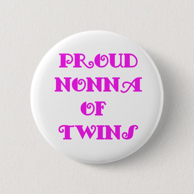 Nonna of_Twins 2 Inch Round Button (Front)