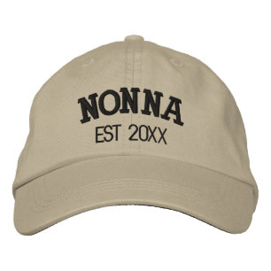 Nonna Personalized Grandma Gift Custom Text Embroidered Hat