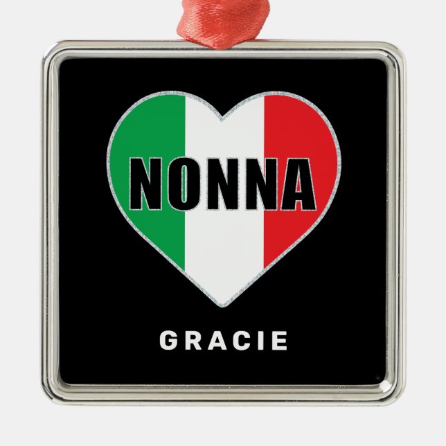 Nonna Personalized Ornament (Front)