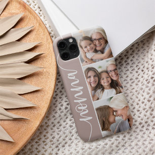 Nonna Script Grandma Photo Collage iPhone 16 Case
