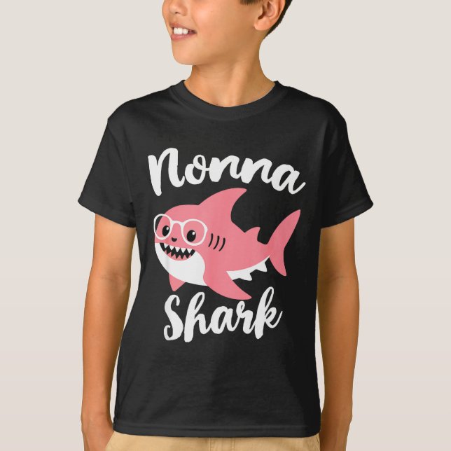 Nonna Shark Mother's Day Grandma Funny  T-Shirt (Front)