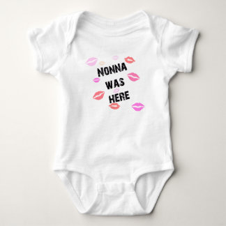 Nonna was here baby bodysuit