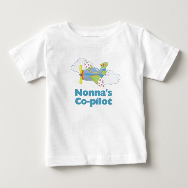 Nonna's Co-pilot Baby T-Shirt (Front)