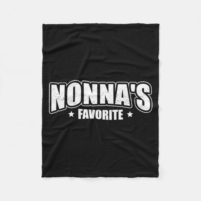 Nonna's Favorite  Fleece Blanket (Front)