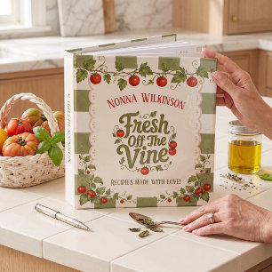 Nonna's Fresh Farmhouse Tomato Recipe Keeper Binder
