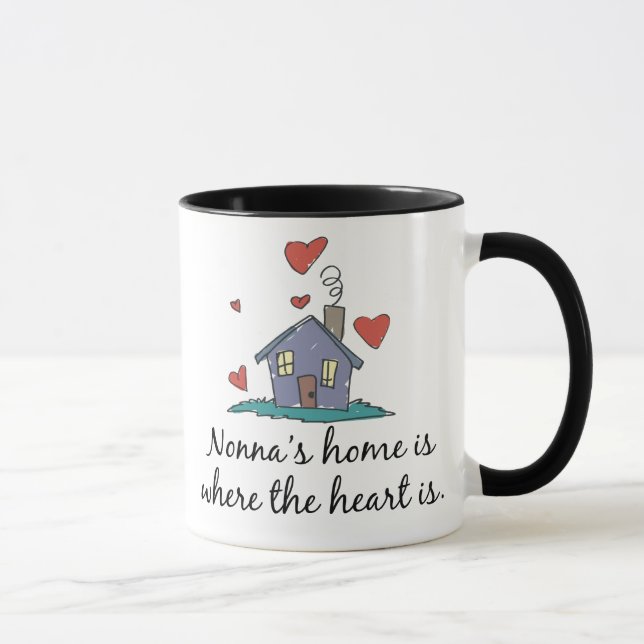 Nonna's Home is Where the Heart is Mug (Right)