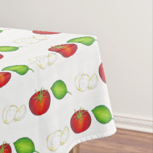 Nonna's Italian Kitchen Mozzarella Tomato Basil Tablecloth