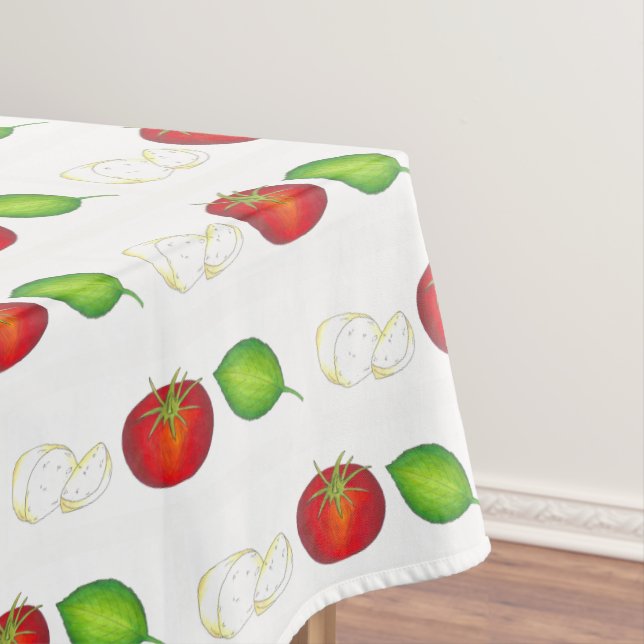 Nonna's Italian Kitchen Mozzarella Tomato Basil Tablecloth (In Situ)