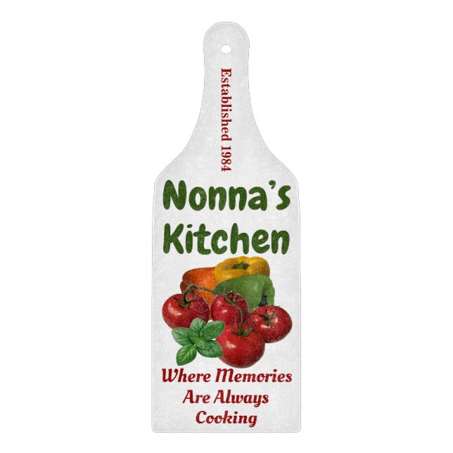 "Nonna's Kitchen"  Cutting Board (Front)