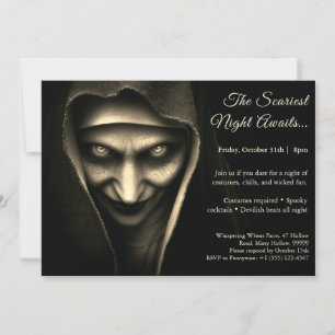 Nonne hantée   Invitation à une soirée costumée Ha