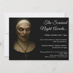 Nonne hantée   Invitation à une soirée costumée Ha
