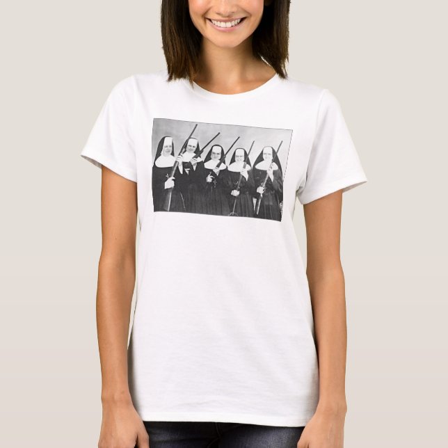 NONNES AVEC DES ARMES À FEU. T-SHIRT (Devant)