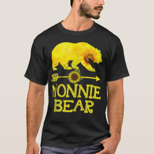 Nonnie Bear Mothers Day Sunflower Family Gift T-Shirt