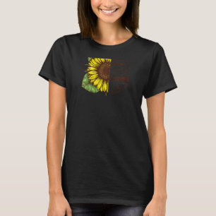 Nonnie Happiness Is Being A Nonnie Sunflower Rag T-Shirt