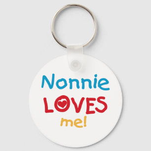 Nonnie Loves Me Tshirts and Gifts Keychain