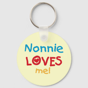 Nonnie Loves Me Tshirts and Gifts Keychain