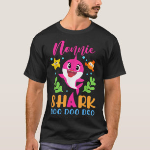 Nonnie Shark  Nonnie Shark Lover Family Mothers Da T-Shirt