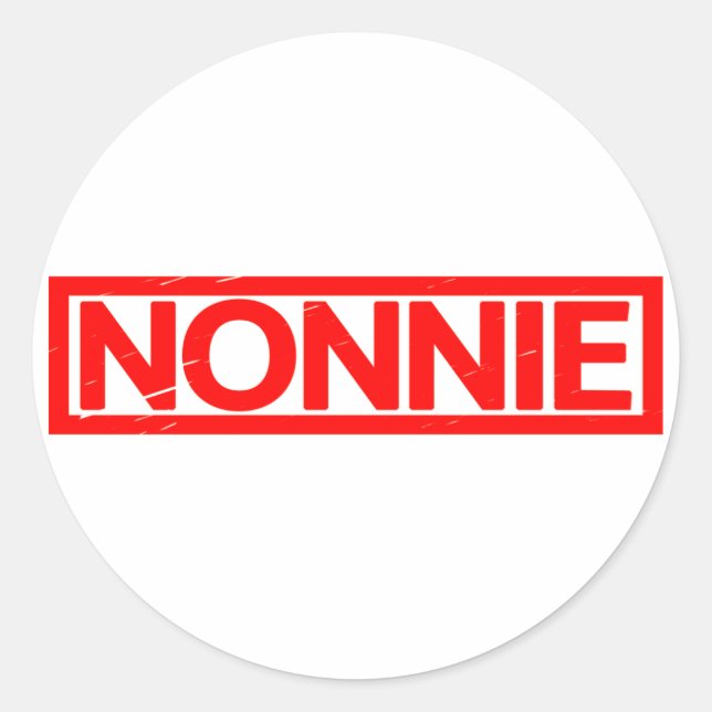 Nonnie Stamp Classic Round Sticker (Front)