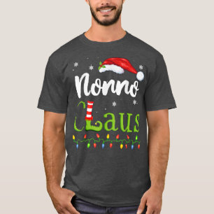 Nonno Claus Funny Grandma Santa Pyjamas Christmas T-Shirt