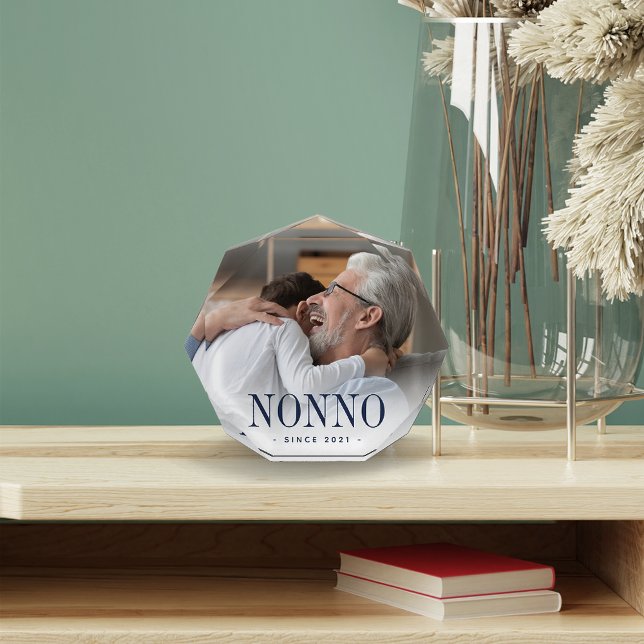 Nonno Grandpa Year Established Photo Block (Creator Uploaded)