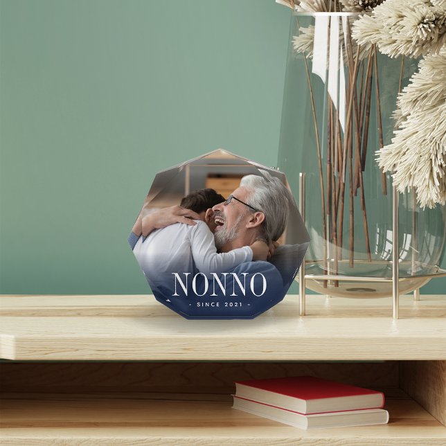 Nonno Grandpa Year Established Photo Block (Creator Uploaded)