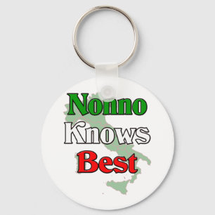 Nonno (Italian Grandfather) Knows Best Keychain