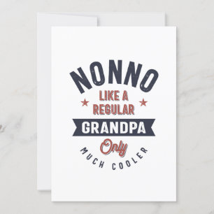 Nonno Like a Regular Grandpa Only Much Cooler Invitation