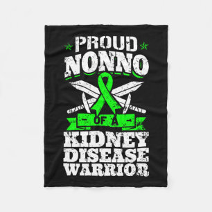 Nonno Of A Kidney Disease Warrior Awareness Grandp Fleece Blanket