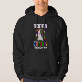 Nonno of the Birthday Princess Unicorn Dabbing Bda Hoodie