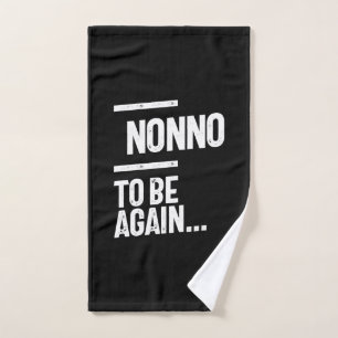 Nonno To Be Again   Grandfather Gift Hand Towel