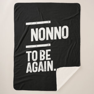 Nonno To Be Again   Grandfather Gift Sherpa Blanket