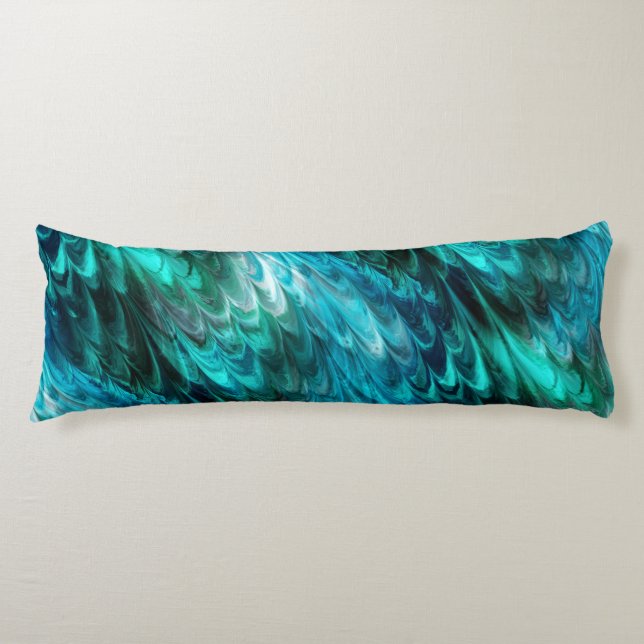 nonpareil kelpie teal : body pillow (Front)