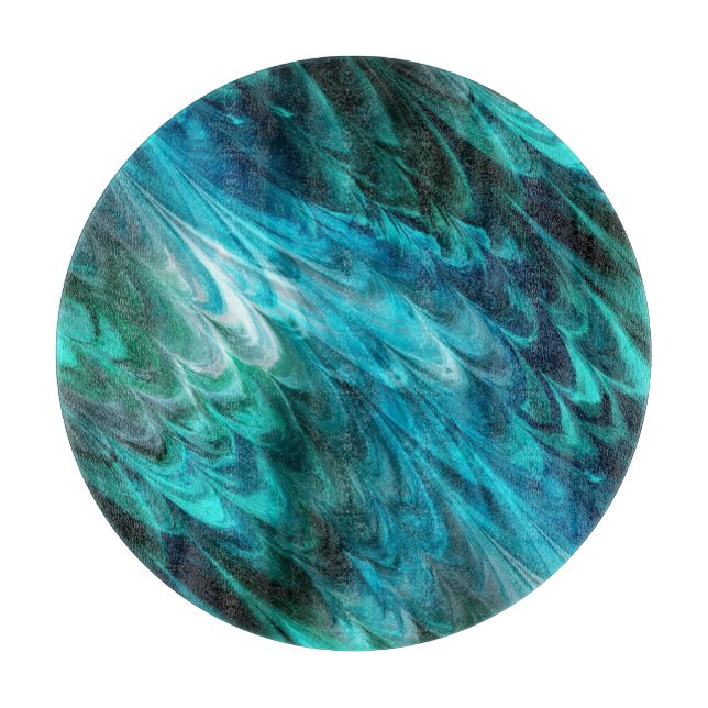 nonpareil kelpie teal : cutting board (Front)